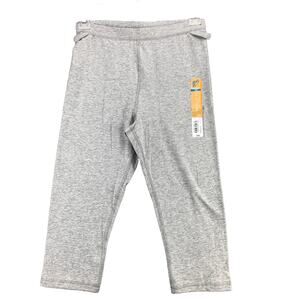 JCPenny Thereabouts Little & Big Girls Capri Leggings Pants Heather Grey Large